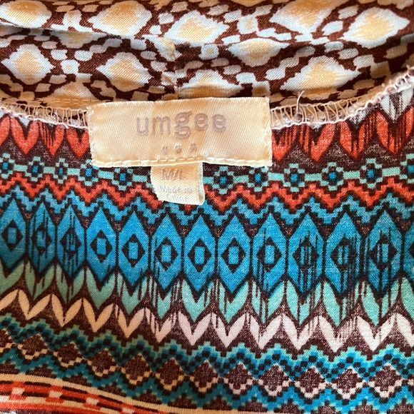 Geometric short sleeve tunic/shawl (m/l) - Picture 3 of 3